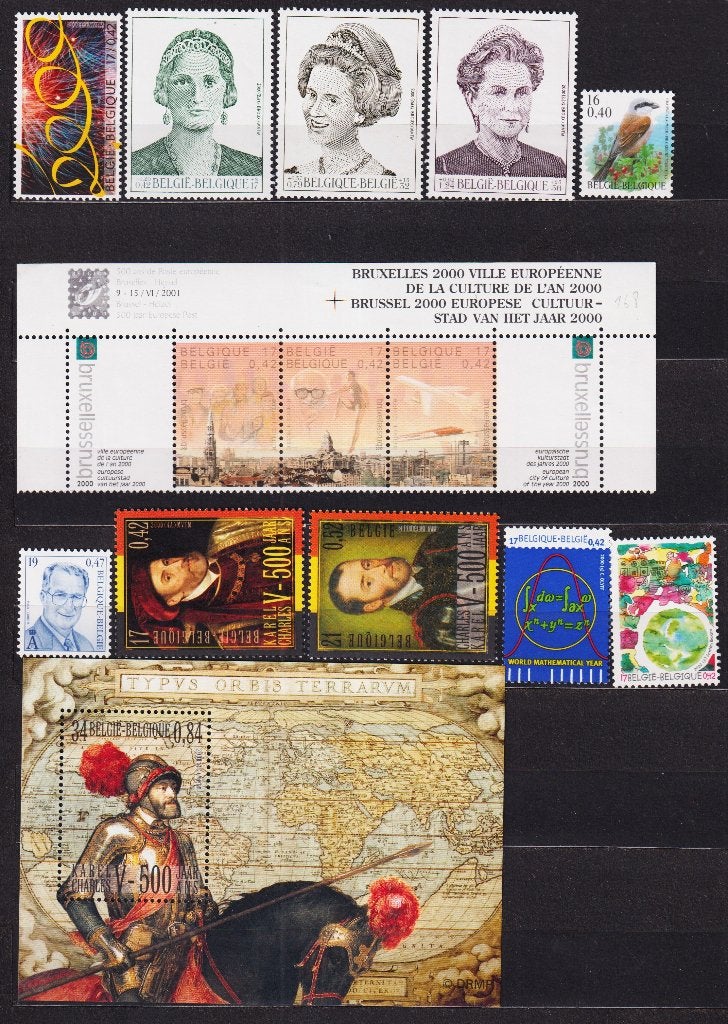 België 2000 **, Ophalen, Postfris, Postfris