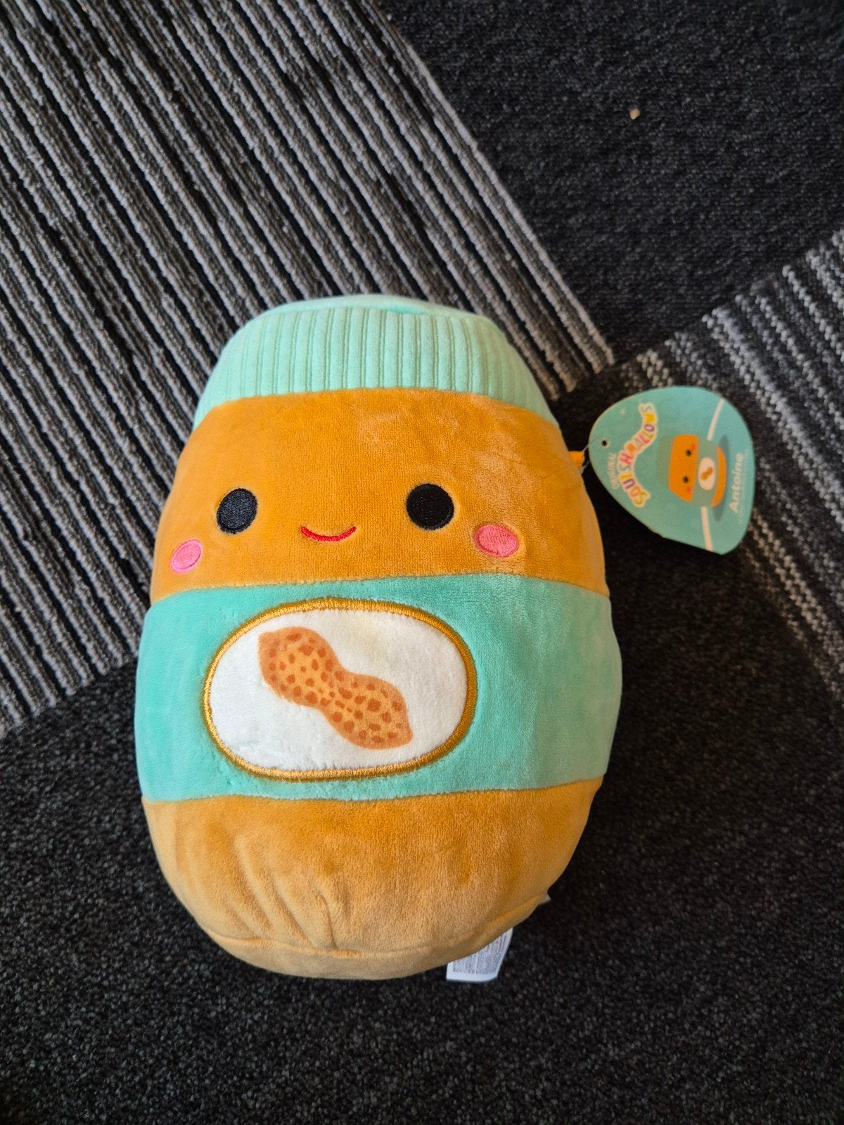 Squishmallow Antoine Pindakaas Pot Knuffel Nieuw, Overige karakters, Overige typen, Nieuw, Ophalen of Verzenden