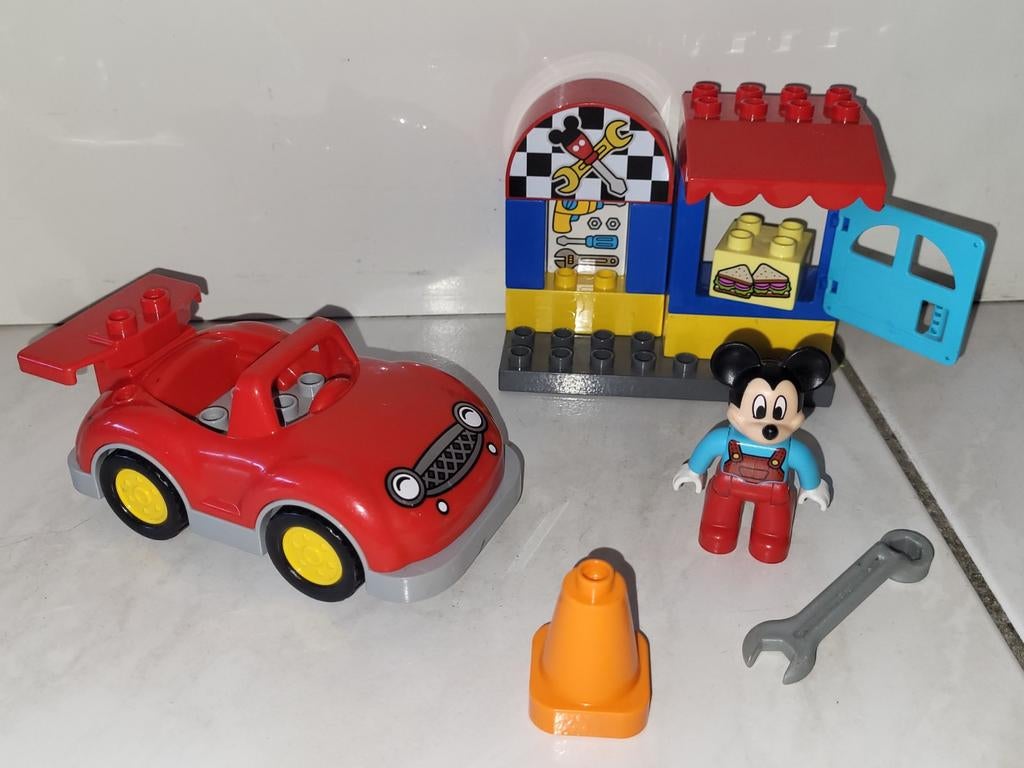 Duplo Disney Mickey Mouse garage, Gebruikt, Ophalen of Verzenden, Duplo, Duplo