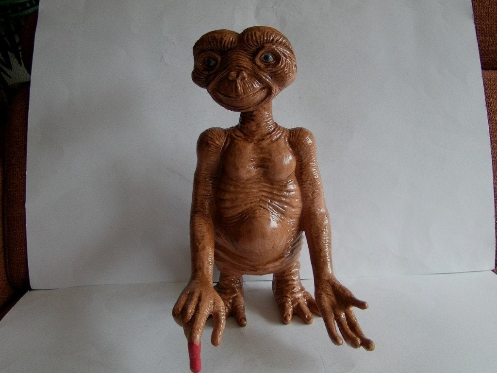 E.T. Figure Statue, resin, hoogte: 35 cm, Ophalen of Verzenden, Zo goed als nieuw, Film, Actiefiguur of Pop