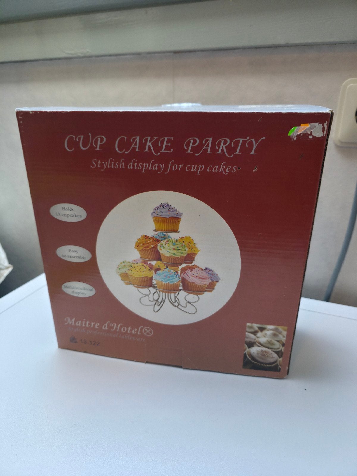 Cupcake standaard - Maître d'Hotel - voor 13 cupcakes, Overige typen, Ophalen of Verzenden, Metaal, Overige merken