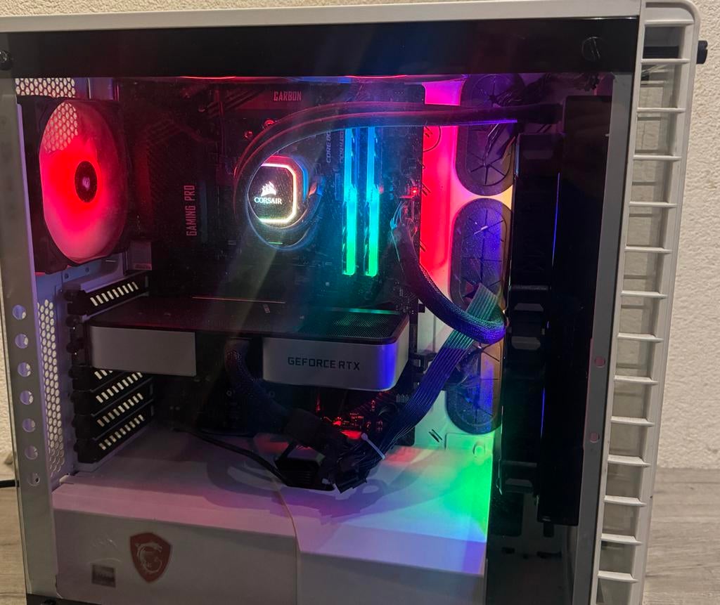 Game pc 3060 ti ryzen 5700x, Computers en Software, Desktop Pc's, Ophalen, Gebruikt, SSD