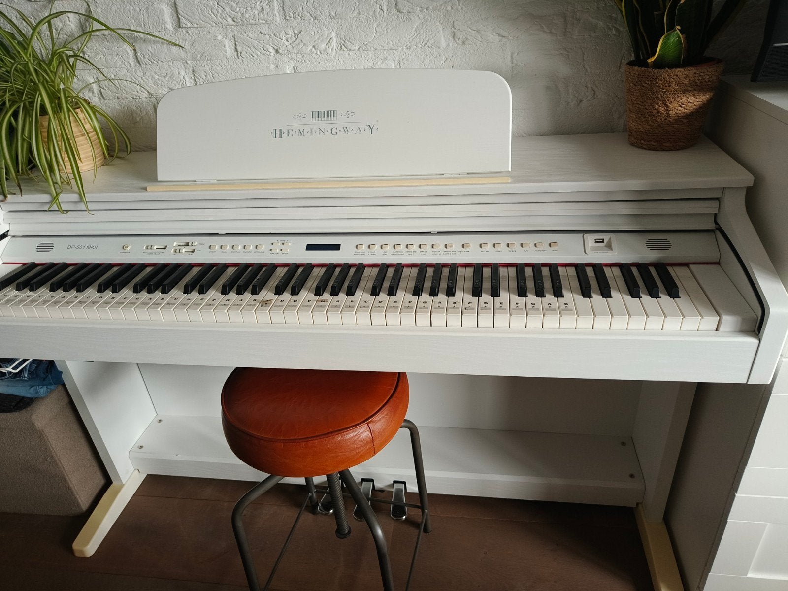 digitale piano hemingway wit, Ophalen, Gebruikt, Wit, Digitaal