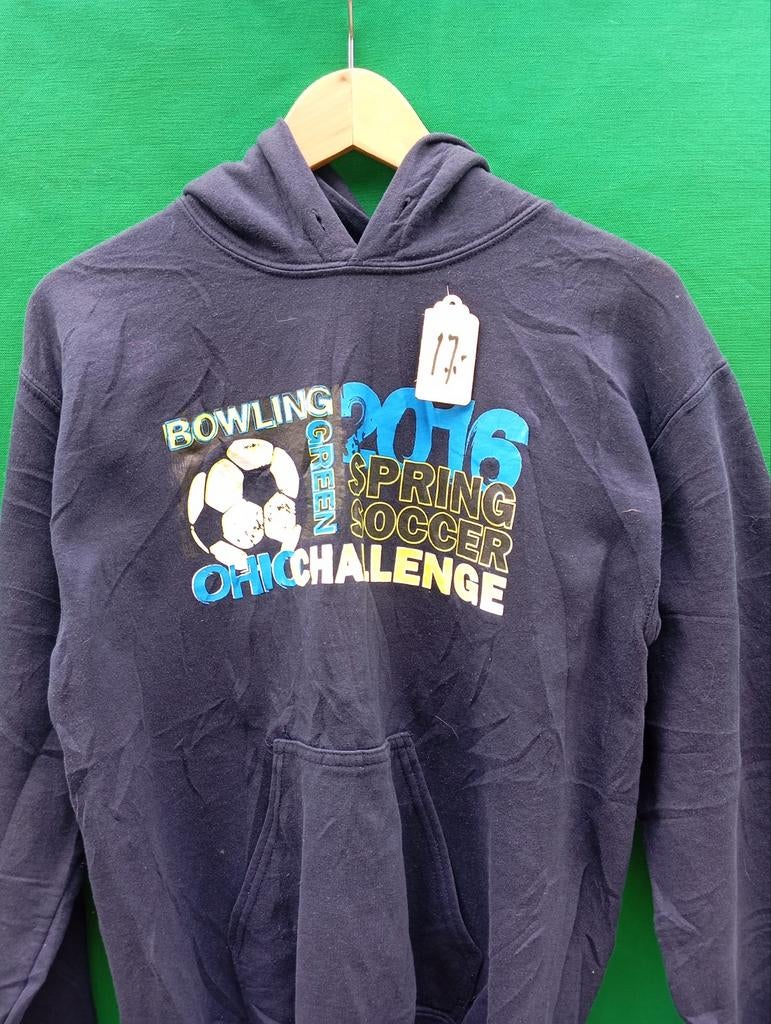 Vintage USA hoody maat Small 2016 Ohio Soccer, Usa, Blauw, Gildan, Ophalen of Verzenden