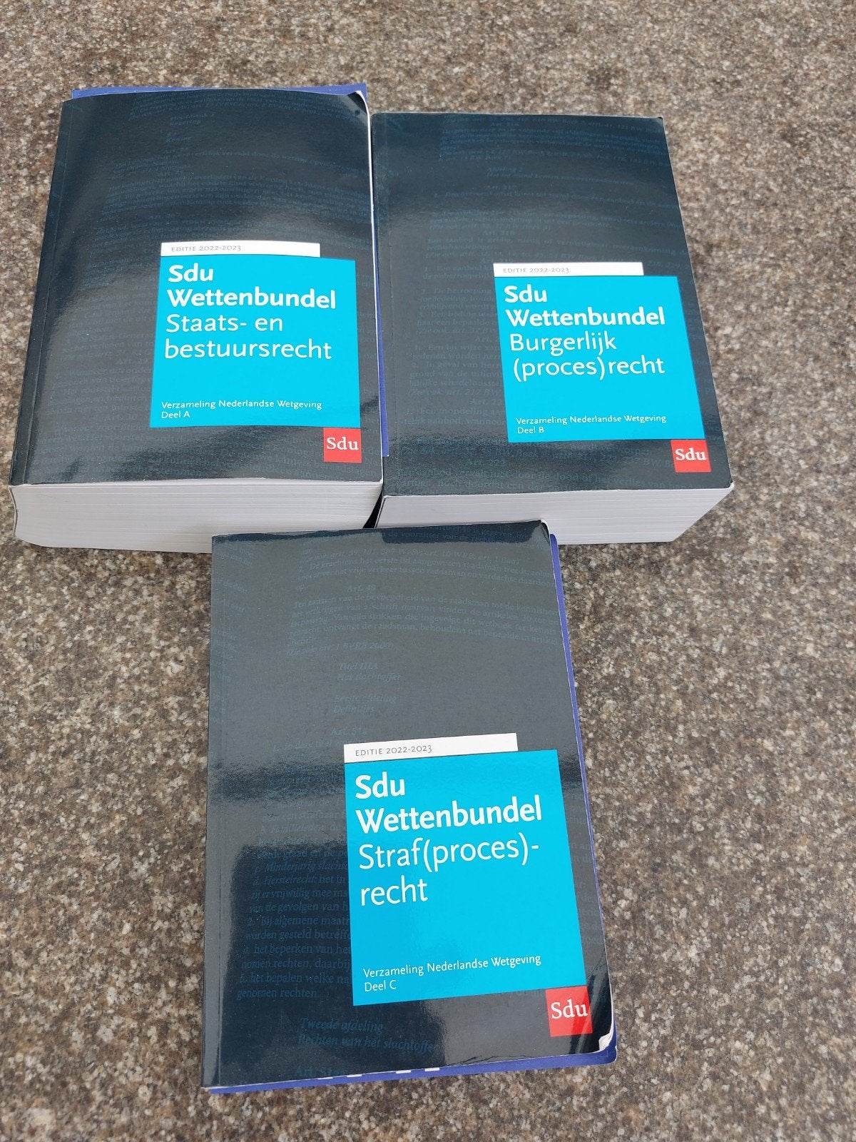 SDU Wettenbundel 2022-2023 (Deel A, B, C) - Licht beschadigd, Ophalen of Verzenden, Zo goed als nieuw
