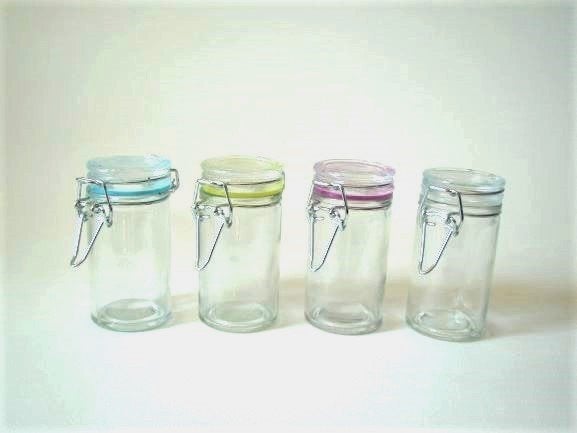 Voorraadpot mini p/st., Ophalen of Verzenden, Nieuw, Glas