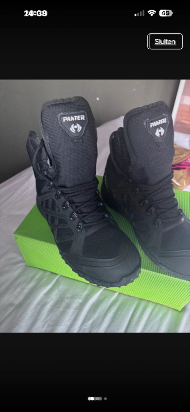 Panter Zwarte Boots - Maat 39, Ophalen of Verzenden, Nieuw, Zwart