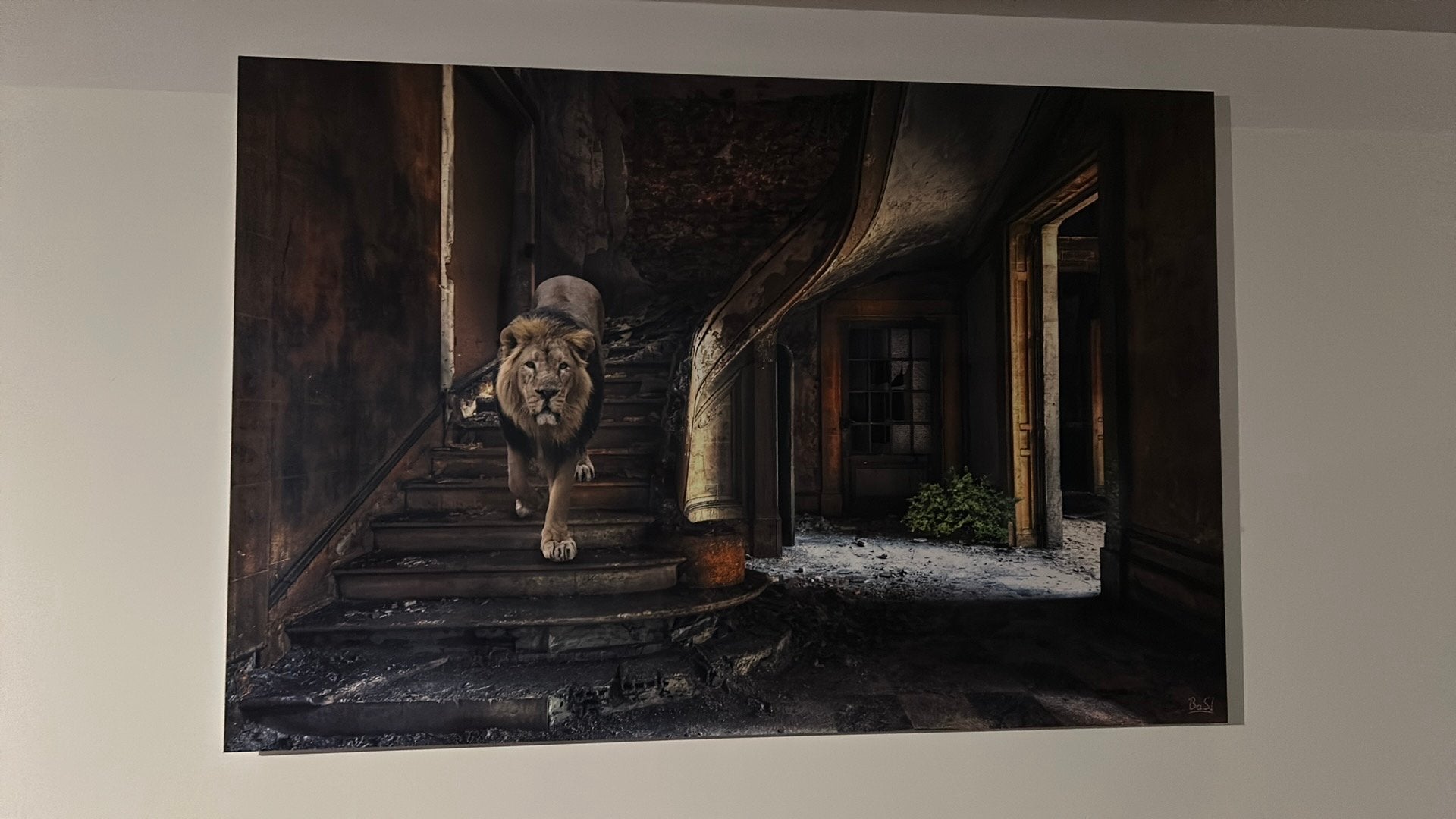 Prachtig schilderij (paint art), Ophalen
