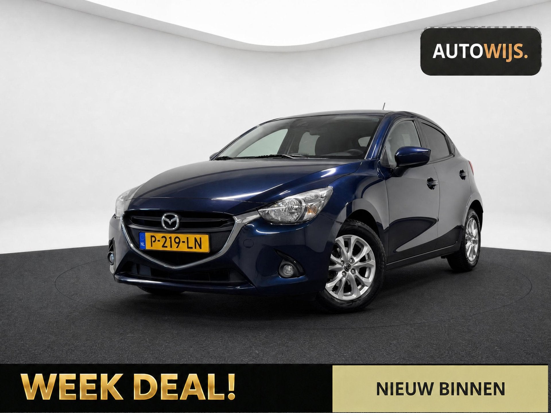 Mazda 2 1.5 Skyactiv-G S|NAVI|CRUISE|LM-VELG|APK 5-2027, Auto's, Dealer onderhouden, Stof, Gebruikt, 4 cilinders