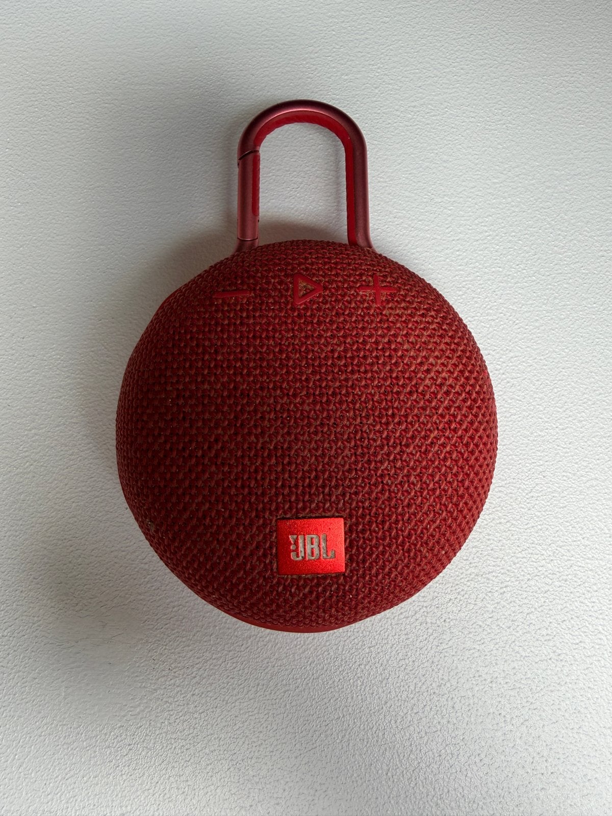 JBL Clip 3 Draagbare Bluetooth Speaker Rood - Zo goed als ni, JBL, Ophalen of Verzenden, Zo goed als nieuw, Draagbare speaker