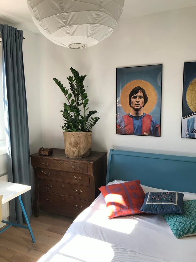 Gratis IKEA gordijnen grijs-blauw visgraatpatroon, Huis en Inrichting, Stoffering | Gordijnen en Lamellen, Ophalen, Gebruikt, 100 tot 150 cm