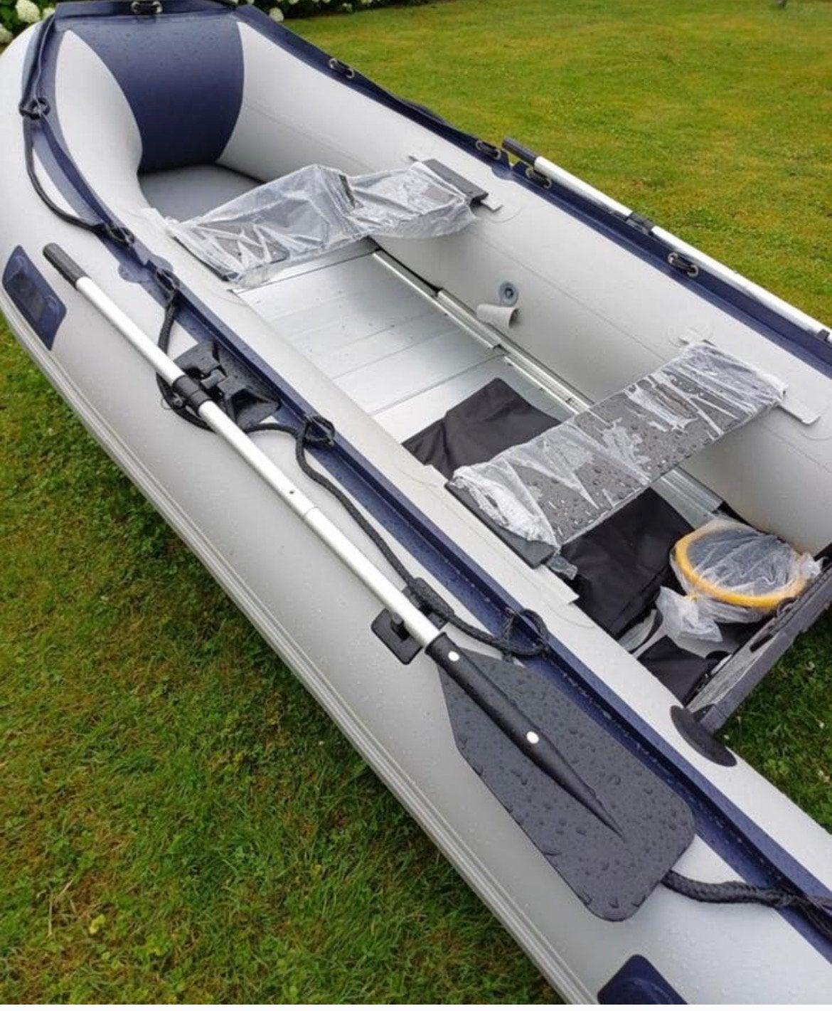 Nieuwe sportmarine ALU BODEM  +4pk buitenboordmotor, Gebruikt, Ophalen of Verzenden, Zodiac, Hout