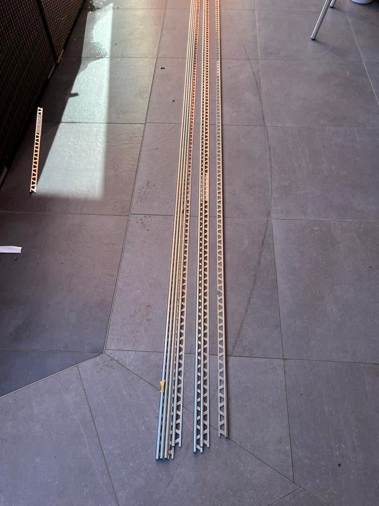 7 Schlüter RONDEC 100E RVS tegel profiel voor tegels 10 mm, Ophalen, 60 cm of meer, Keramiek, Nieuw