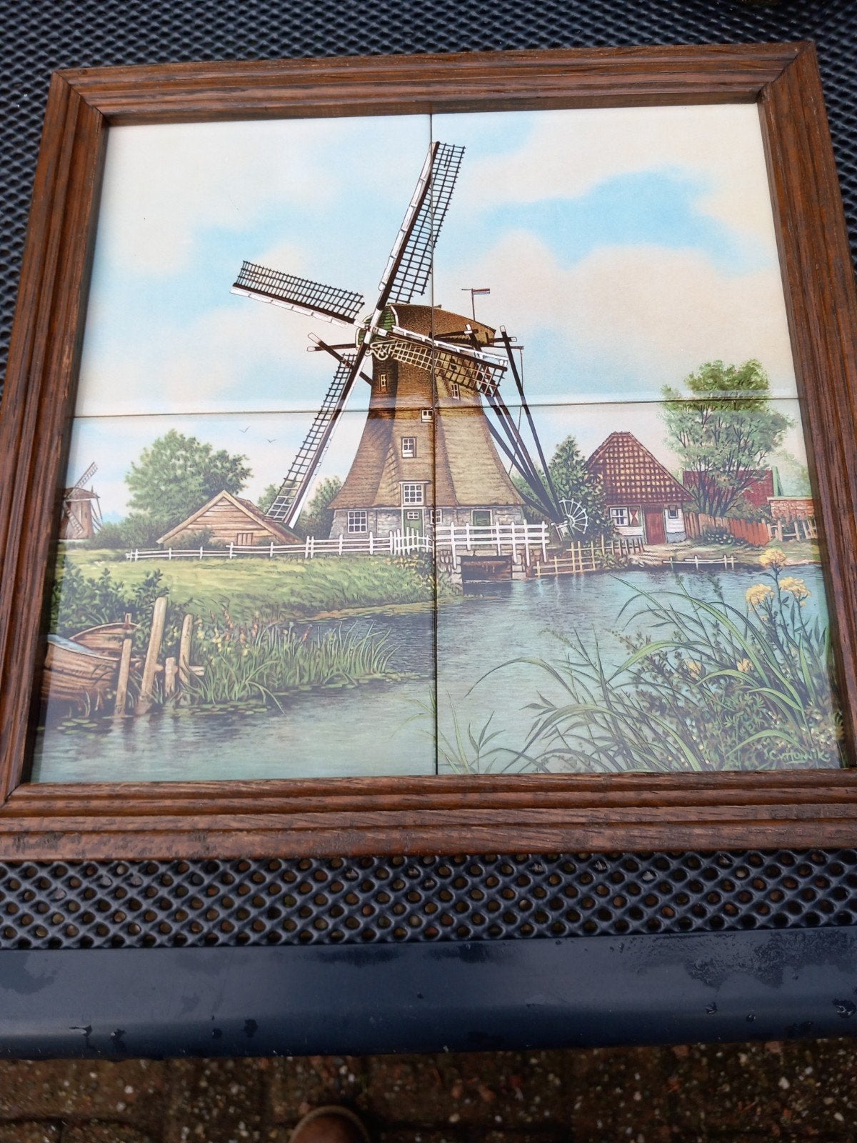 Tegeltableau J.C. van Hunnik molen, Ophalen of Verzenden
