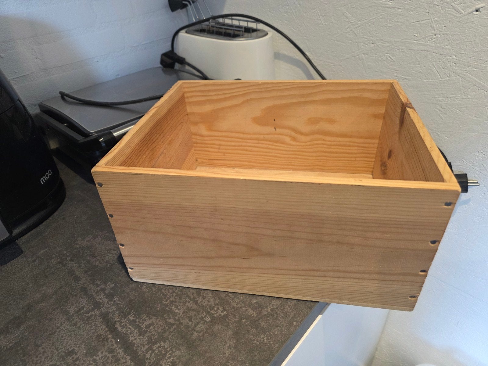 GEZOCHT! Spaanse Houten wijnkistjes, Minder dan 50 cm, Gebruikt, Minder dan 50 cm, Ophalen of Verzenden