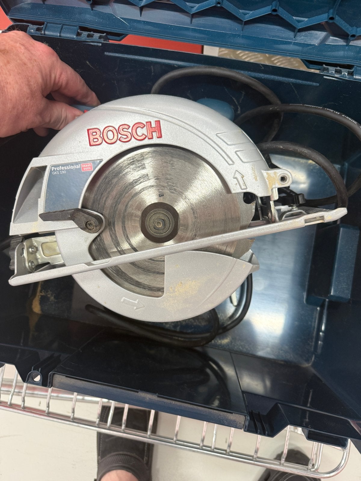 Bosch GKS 190 Cirkelzaag met koffer - Zo goed als nieuw, Ophalen, Zo goed als nieuw, Cirkelzaag