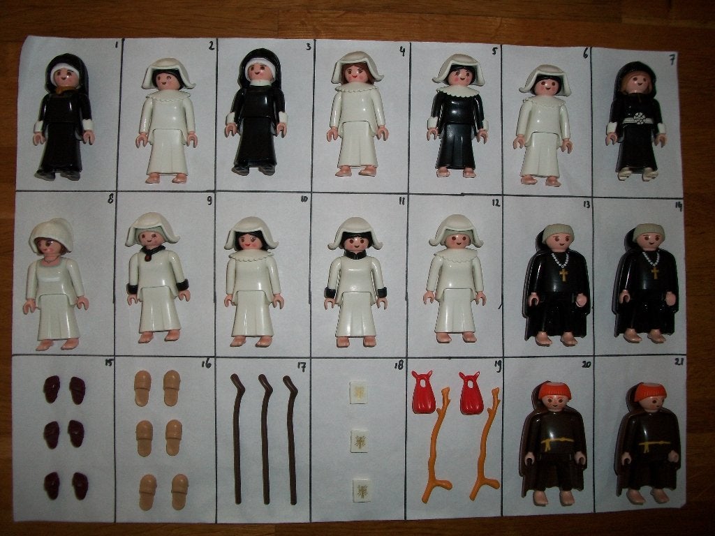 71398 Monnik / non / geestelijke / pater / accessoires, Complete set, Nieuw, Ophalen of Verzenden, Figuren