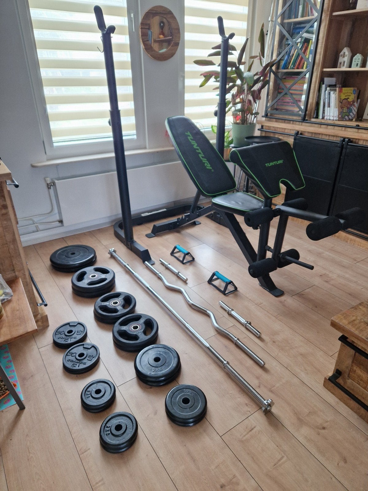 compleet fitness set, Sport en Fitness, Fitnessmaterialen, Ophalen, Zo goed als nieuw, Overige typen