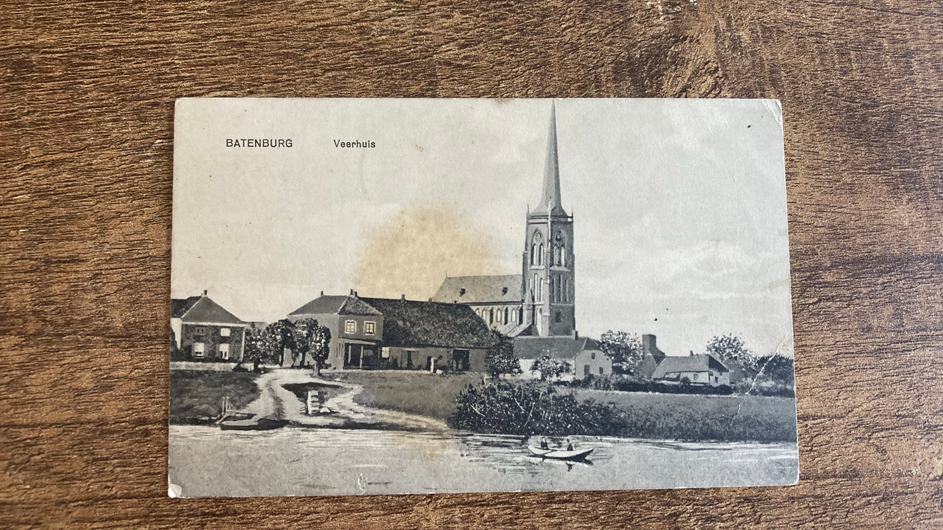 Oude ansichtkaart Batenburg Veerhuis 1910, Ophalen of Verzenden, Voor 1920, Gelopen, Gelderland