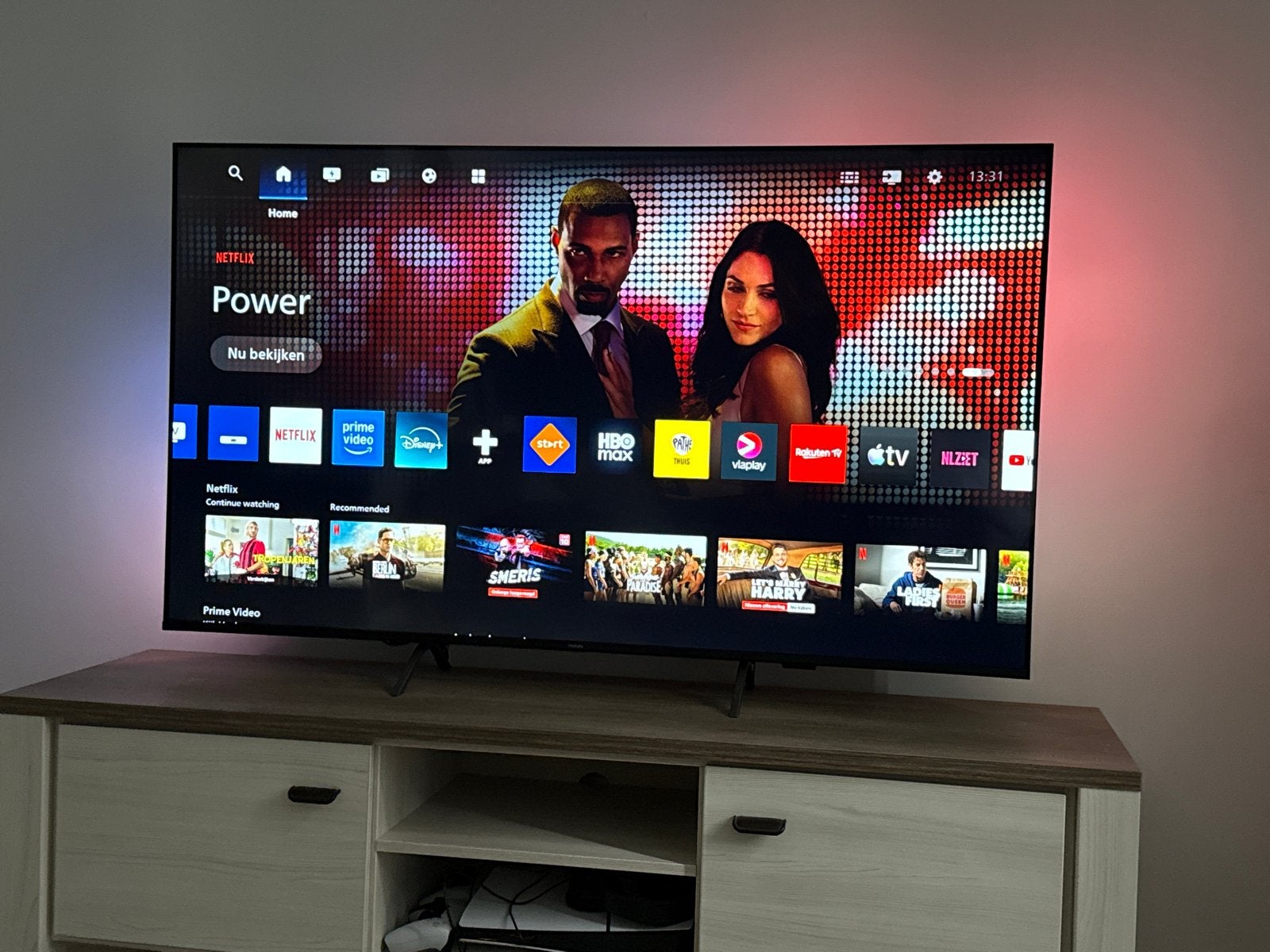 Philips 65 inch Smart TV (2025 model) met Ambilight, Ophalen, Philips, Zo goed als nieuw, 100 cm of meer