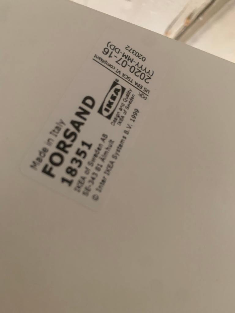 IKEA FORSAND deur wit 50x229 cm, Ophalen, Overige materialen, Minder dan 50 cm, 200 cm of meer