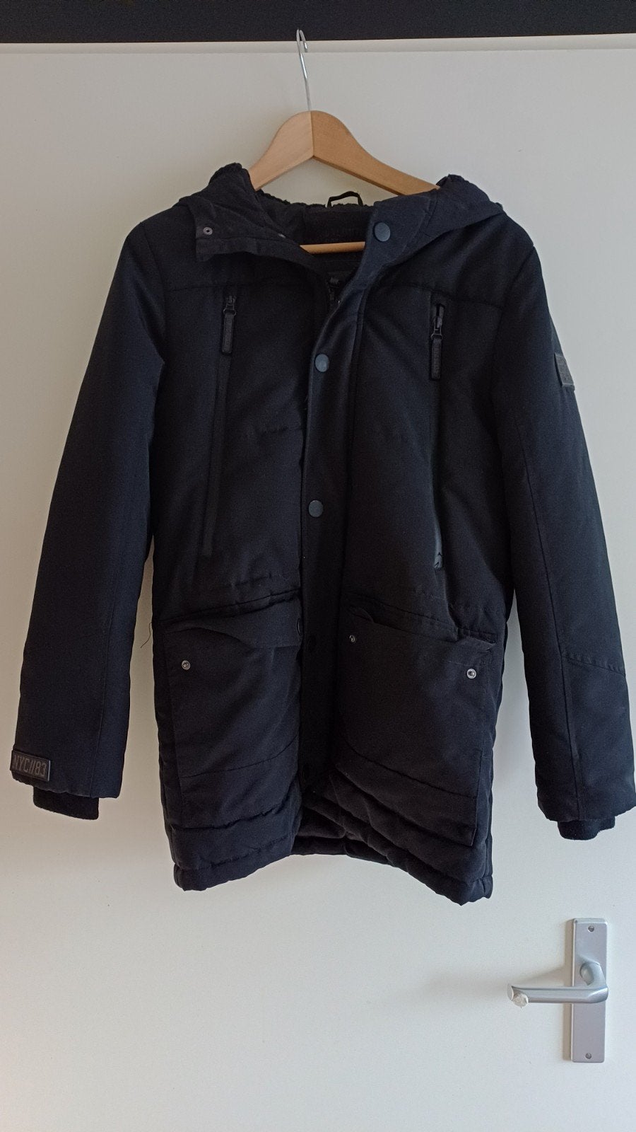 Download winterjas maat 164, zo goed als nieuw, Kinderen en Baby's, Kinderkleding | Maat 164, Download, Jongen of Meisje, Ophalen of Verzenden