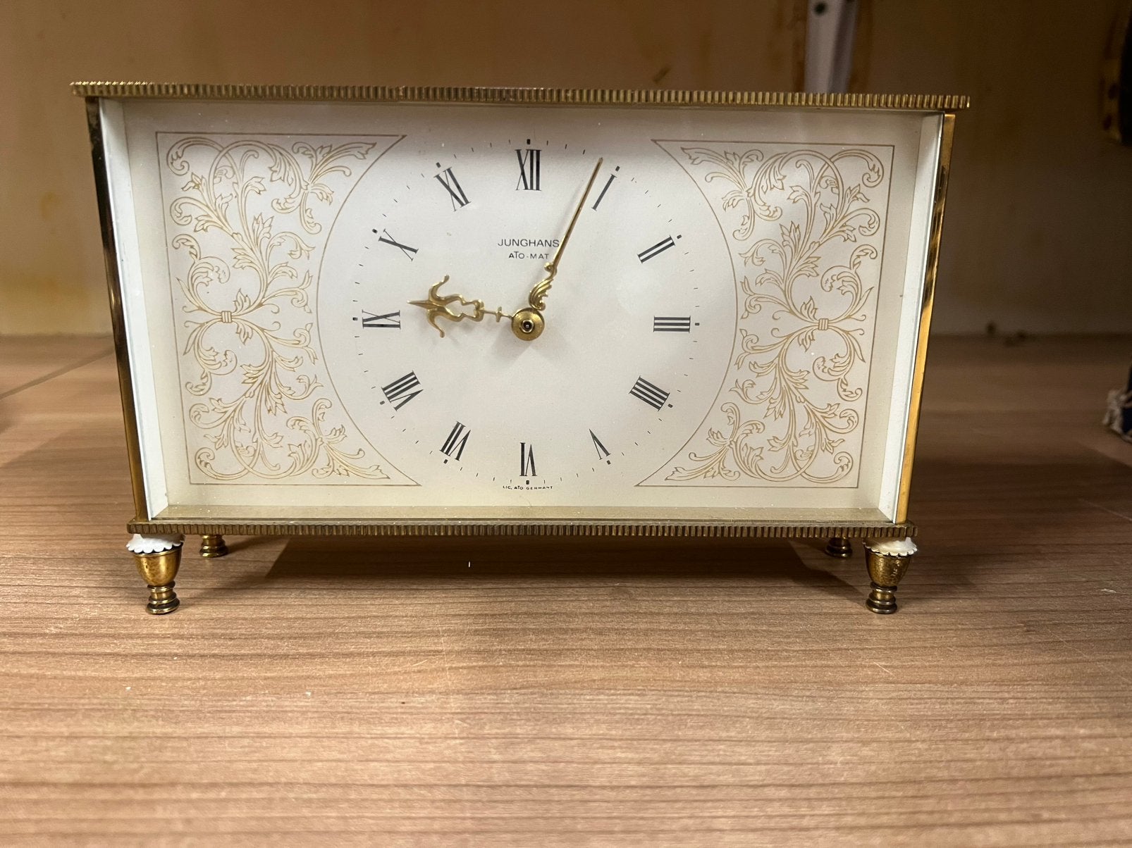 vintage Junghans Ato-Mat tafelklok uit de jaren 1960., Ophalen of Verzenden