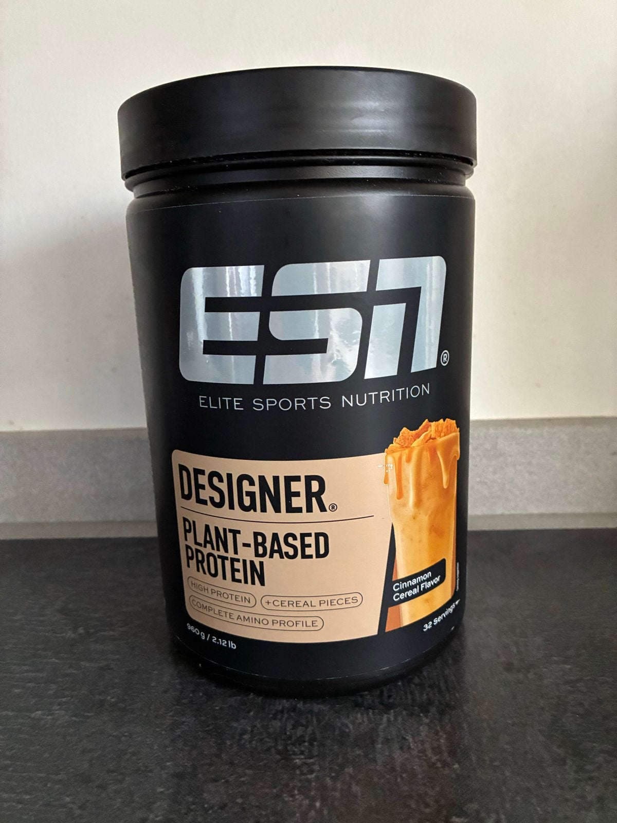 ESI Designer Plant-Based Proteïne Kaneel Graan Smaak, Sport en Fitness, Ophalen of Verzenden, Zo goed als nieuw, Poeder of Drank