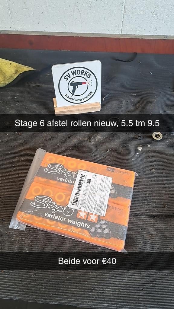 Stage 6 afstel rollen, Fietsen en Brommers, Brommeronderdelen | Scooters, Ophalen of Verzenden, Nieuw