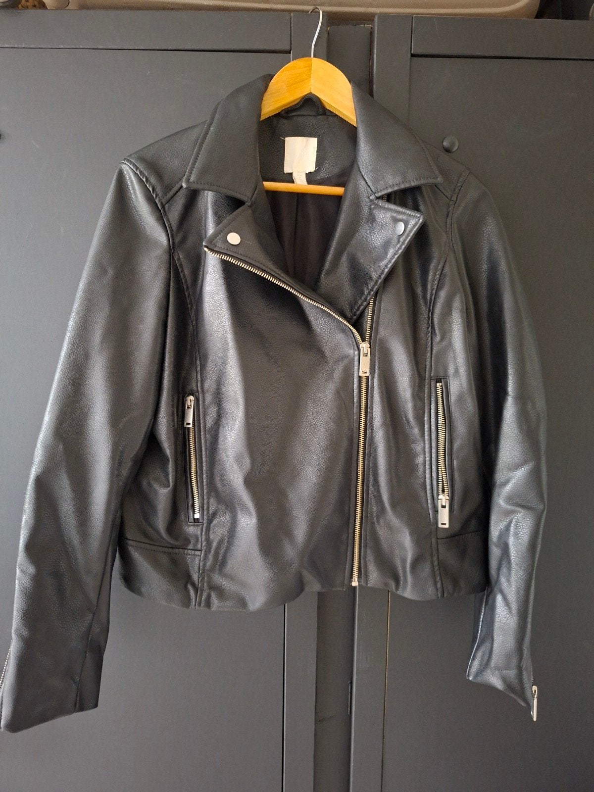 zwart jack, H&M, Zwart, Maat 42/44 (L), Ophalen of Verzenden