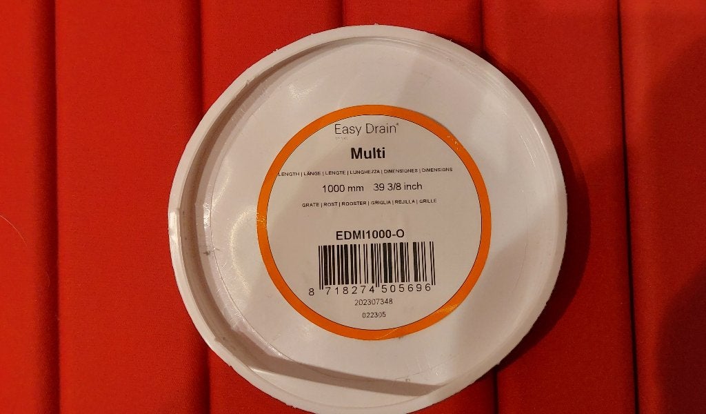 EASYDRAIN DOUCHEGOOT EDMI1000-0 RVS, zonder ROOSTER.  nieuw, Ophalen of Verzenden, Nieuw, Rvs, Douche