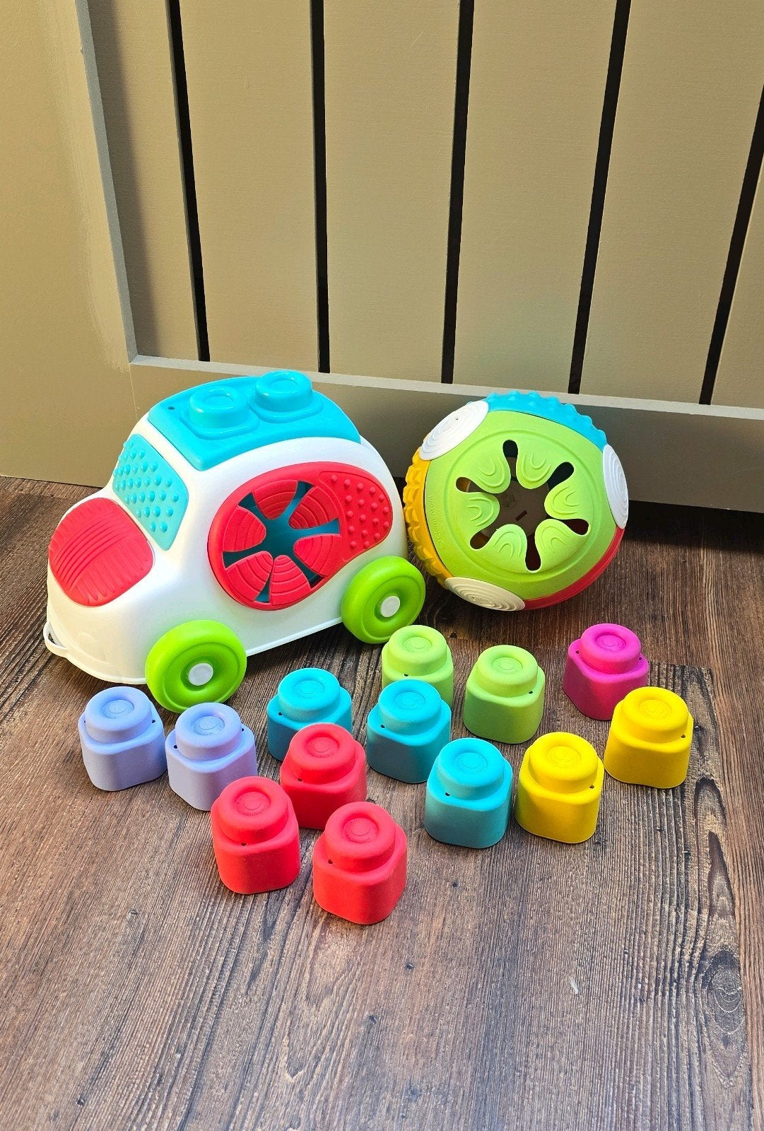 Clementoni sensory montesori speelgoed set, Ophalen of Verzenden, Gebruikt, Overige typen, Met wieltjes