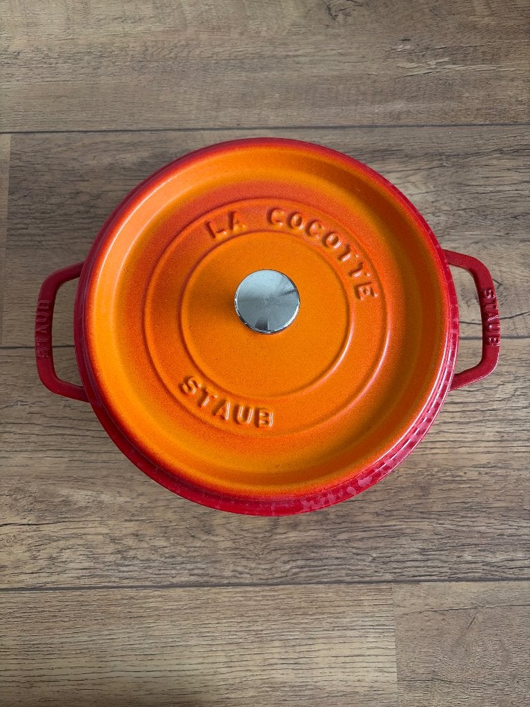 Staub La Cocotte, Ophalen of Verzenden, Zo goed als nieuw, Met deksel, Overige merken