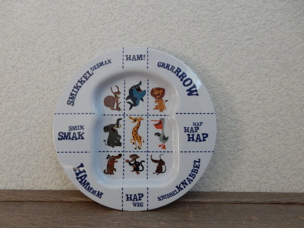 BlueBand Kinder boterham snij-smeerbordje, Ophalen of Verzenden, Gebruikt, Reclamebord