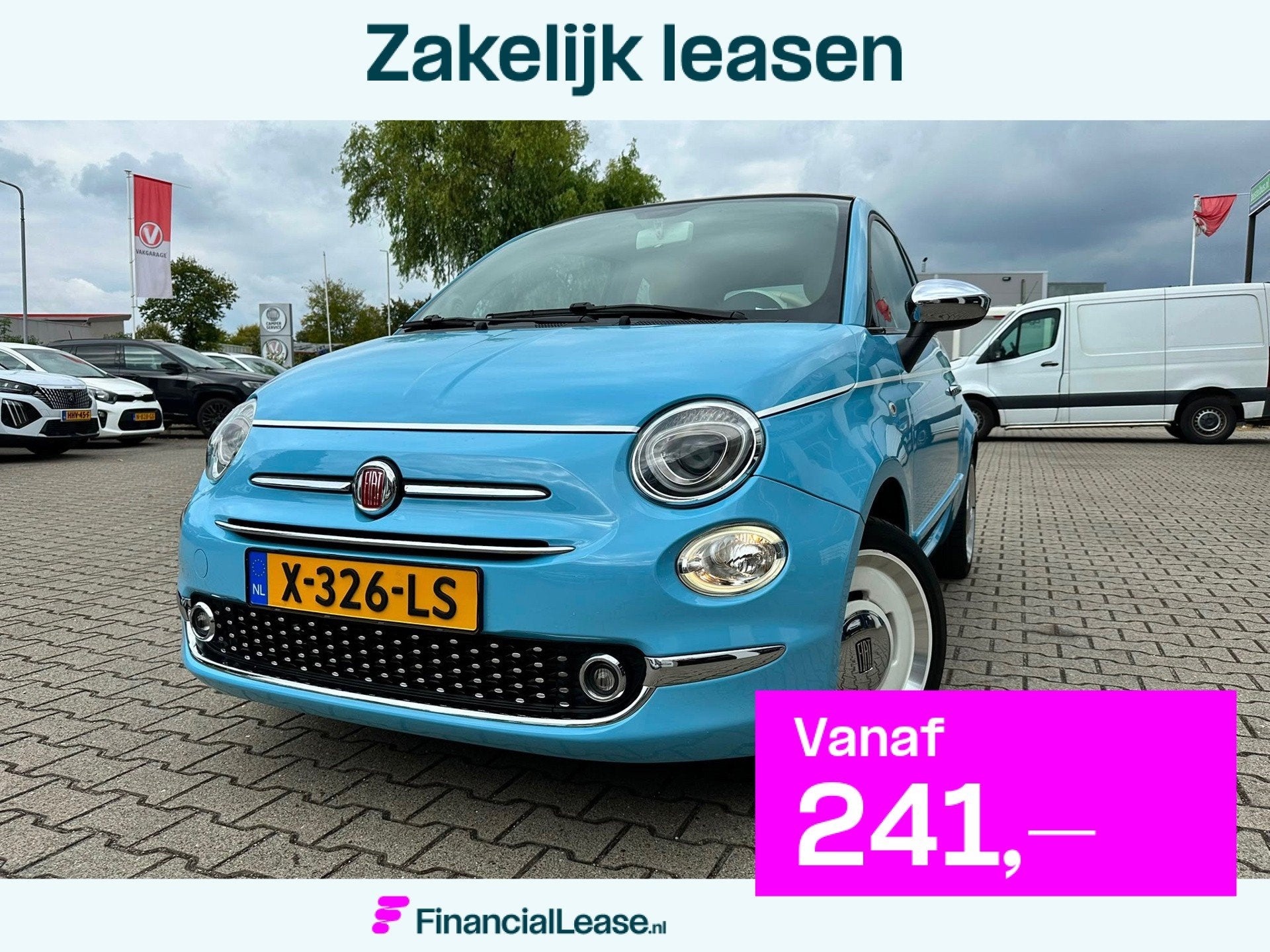 Fiat 500 C 1.2 Spiaggina UNIEKE UITVOERING (BOVAG/RIJKLAARPR, Voorwielaandrijving, 12 maanden, Stof, Gebruikt