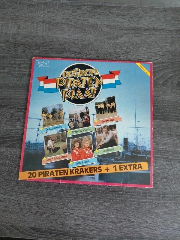 De Grote Piraten Plaat - 20 Piraten Krakers + 1 Extra LP, LP, Gebruikt, Overige genres, Ophalen of Verzenden