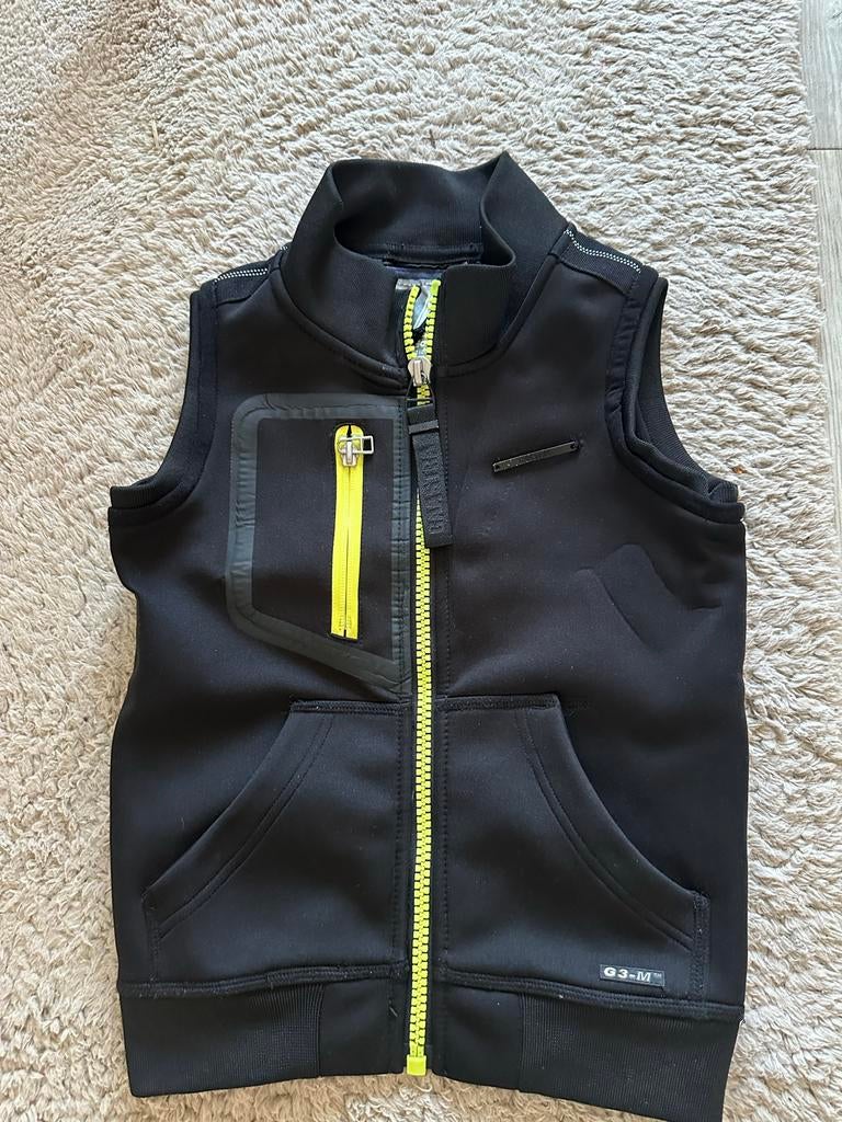 Gaastra bodywarmer maat 116 zwart met neon details, Kinderen en Baby's, Ophalen of Verzenden, Gebruikt, Jongen, Jas