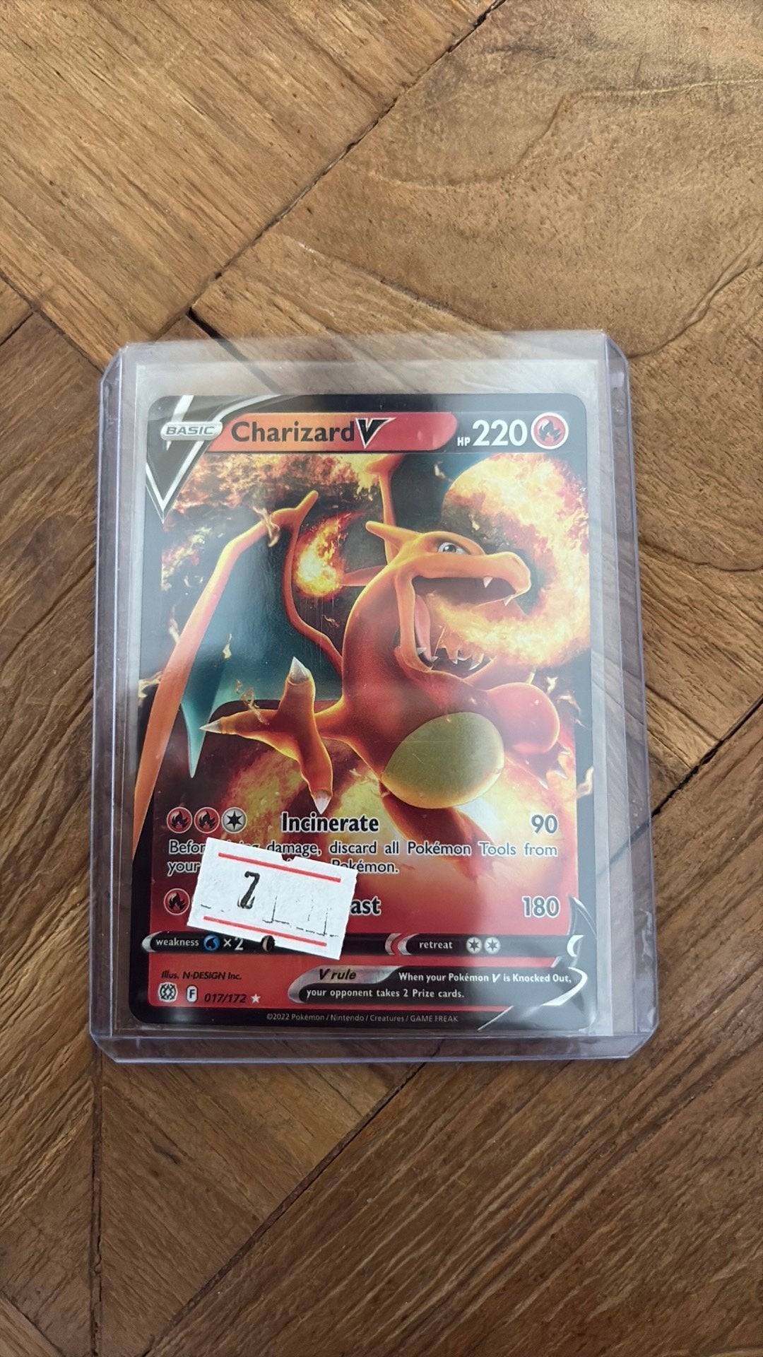 charizard brs 017, Ophalen of Verzenden, Zo goed als nieuw