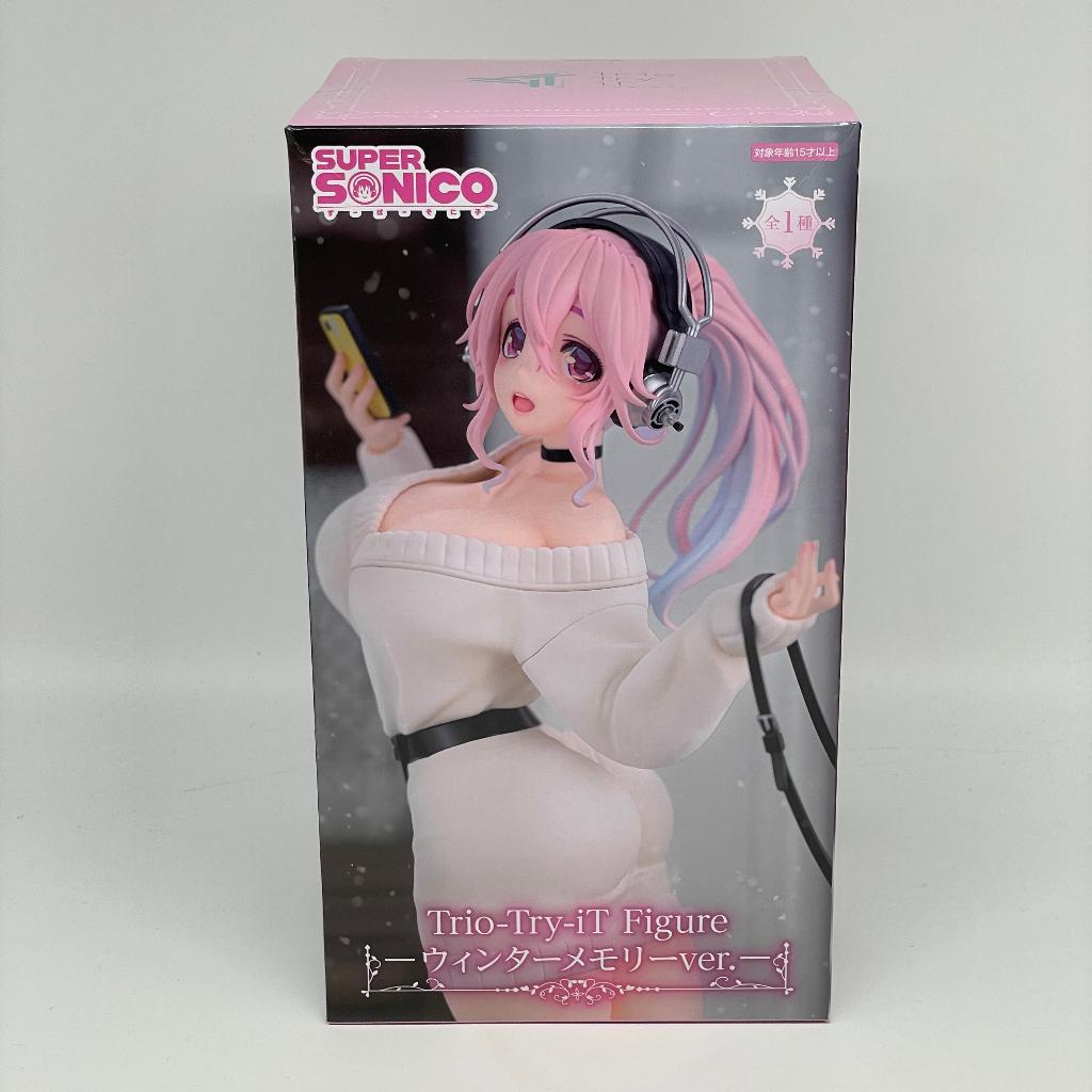 Super Sonico Trio-Try-iT PVC Statue Winter Memory Ver. 21 cm, ., Nieuw, Ophalen of Verzenden, .