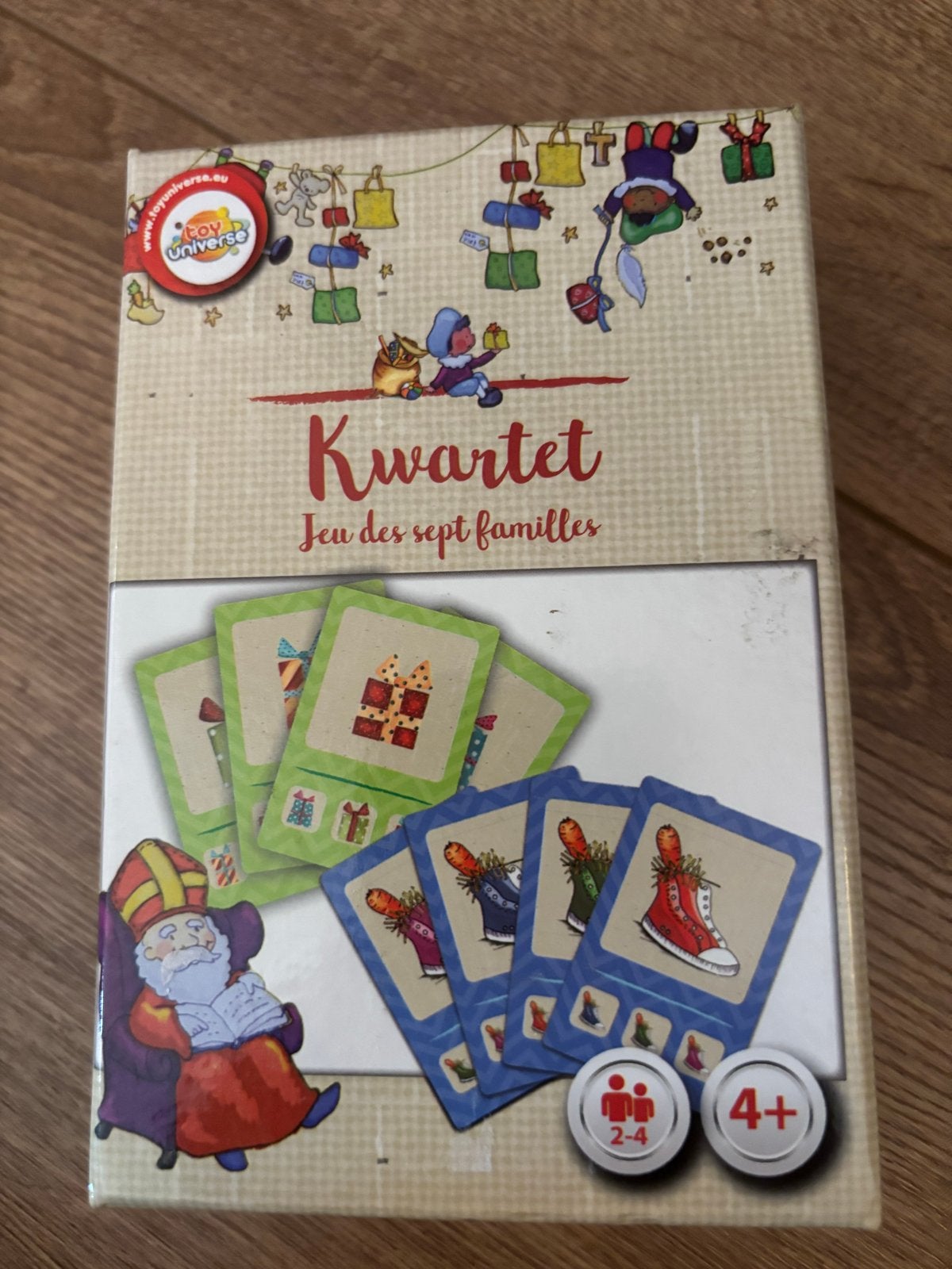 Kwartet Sinterklaas - Jeugd gezelschapsspel, Drie of vier spelers, Ophalen of Verzenden, Zo goed als nieuw