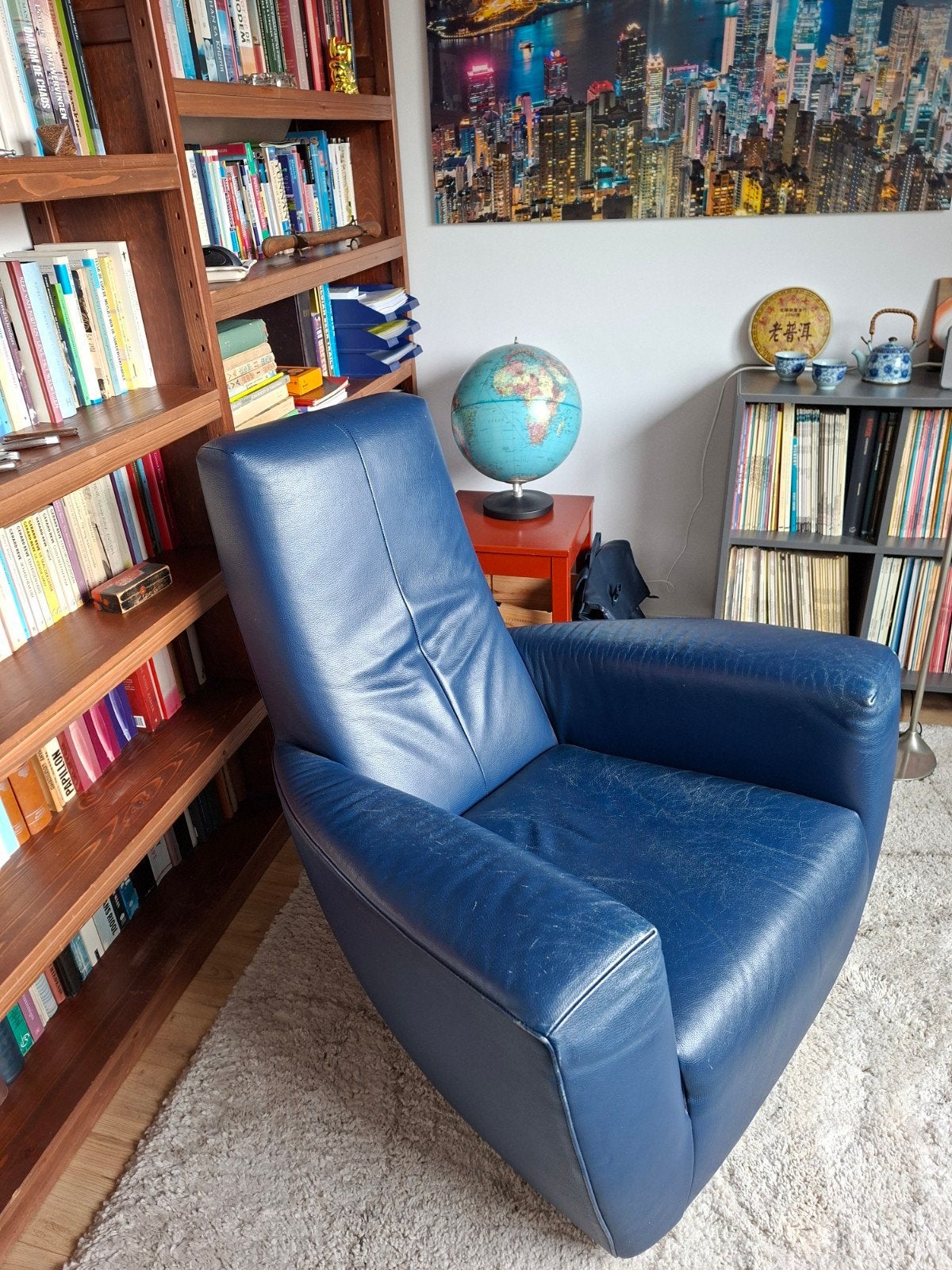 Label Longa fauteuil. GRATIS., Ophalen, Gebruikt, 75 tot 100 cm, Design stoel.