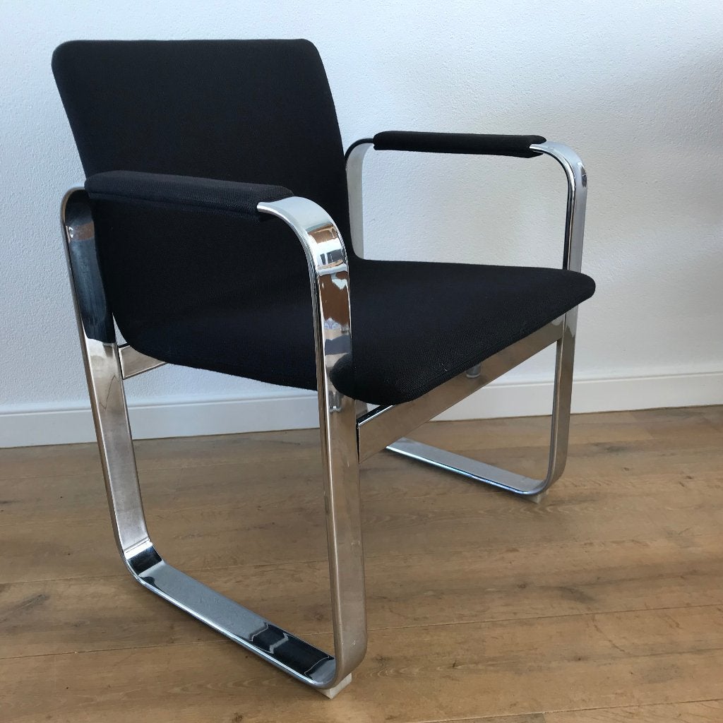 8 Eero Aarnio Silver Collection Mobel Italia vintage stoelen, Ophalen, Gebruikt, Twee, Zwart