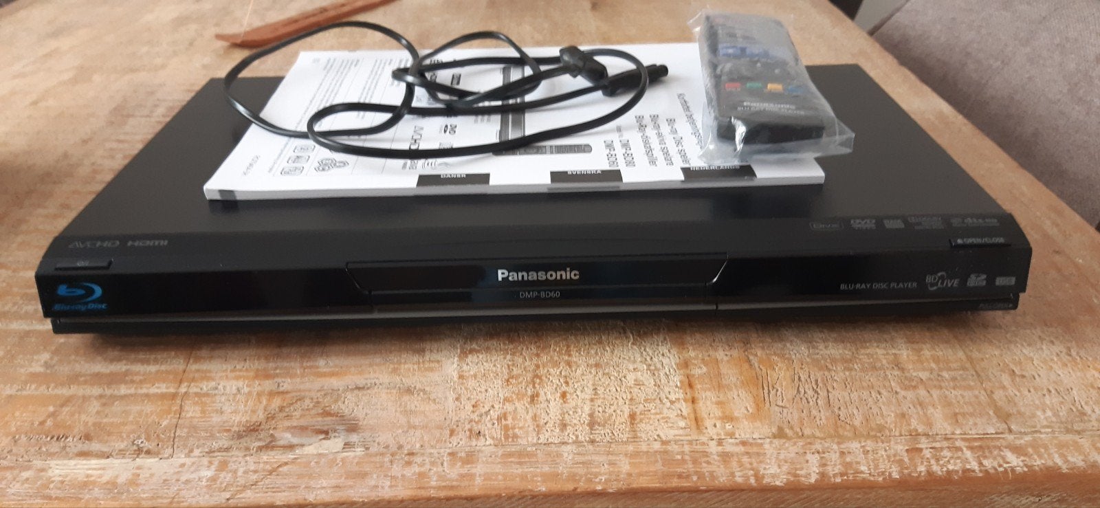 Panasonic DMP-BD60 Blu-Ray Speler met Afstandsbediening, Audio, Tv en Foto, Blu-ray-spelers, Ophalen, Gebruikt, Panasonic
