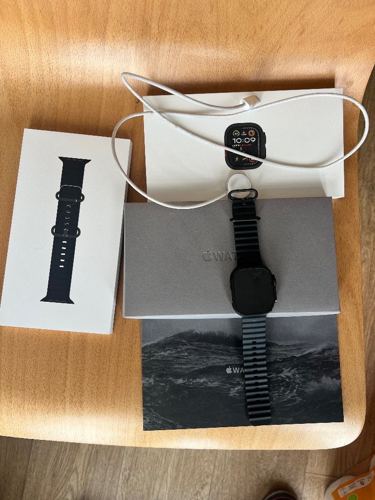Apple Watch Ultra 2 Black, Ophalen, Zo goed als nieuw, Zwart, IOS
