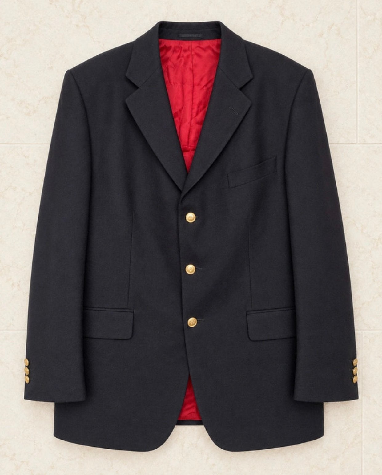 McGregor The Blazer - Donkerblauwe Blazer met Gouden Knopen, Ophalen of Verzenden, Zo goed als nieuw, Maat 56/58 (XL), Blauw