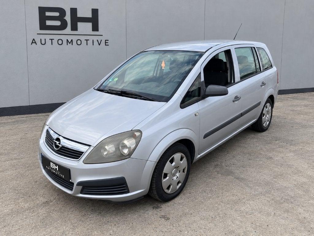 Opel Zafira 1.8 2007 Grijs, Auto's, Dealer onderhouden, Zwart, 4 cilinders, Airbags
