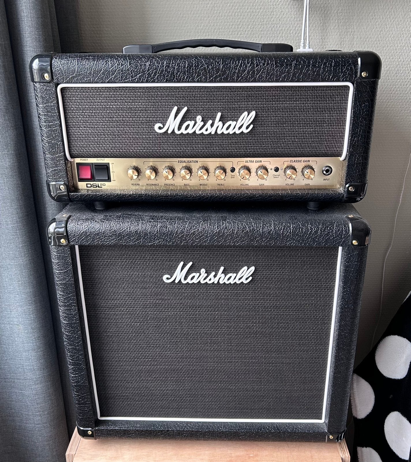 Marshall DSL20HR gitaarversterker inc. top versterkerhoes, Ophalen, Zo goed als nieuw, Minder dan 50 watt