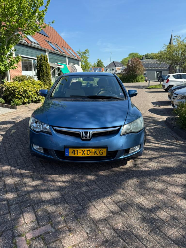 Honda Civic 1.3 Vtec Hybrid 4DR C-tr. 2007 Blauw, Auto's, Honda, Particulier, Civic, Hybride Elektrisch/Benzine, A, Sedan, Automaat