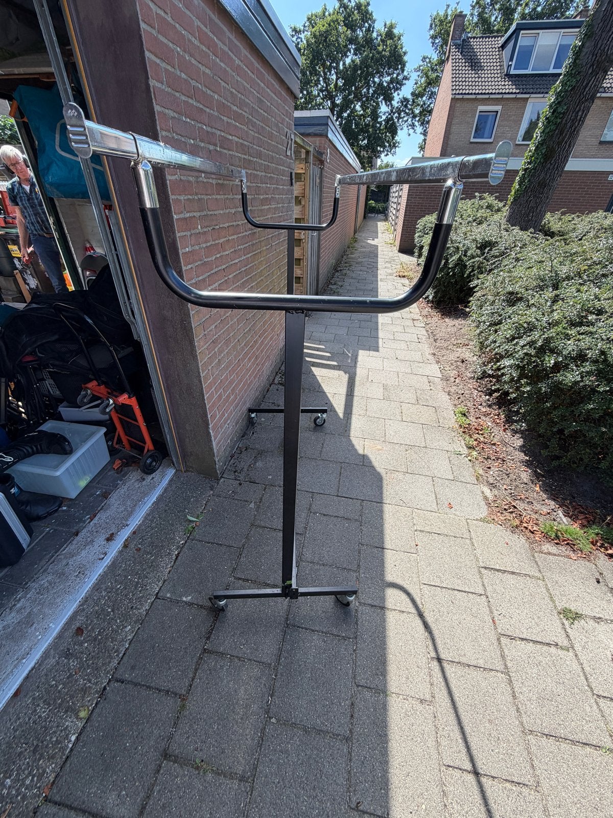 Professioneel kledingrek met wielen, Ophalen of Verzenden, Met wielen, Gebruikt