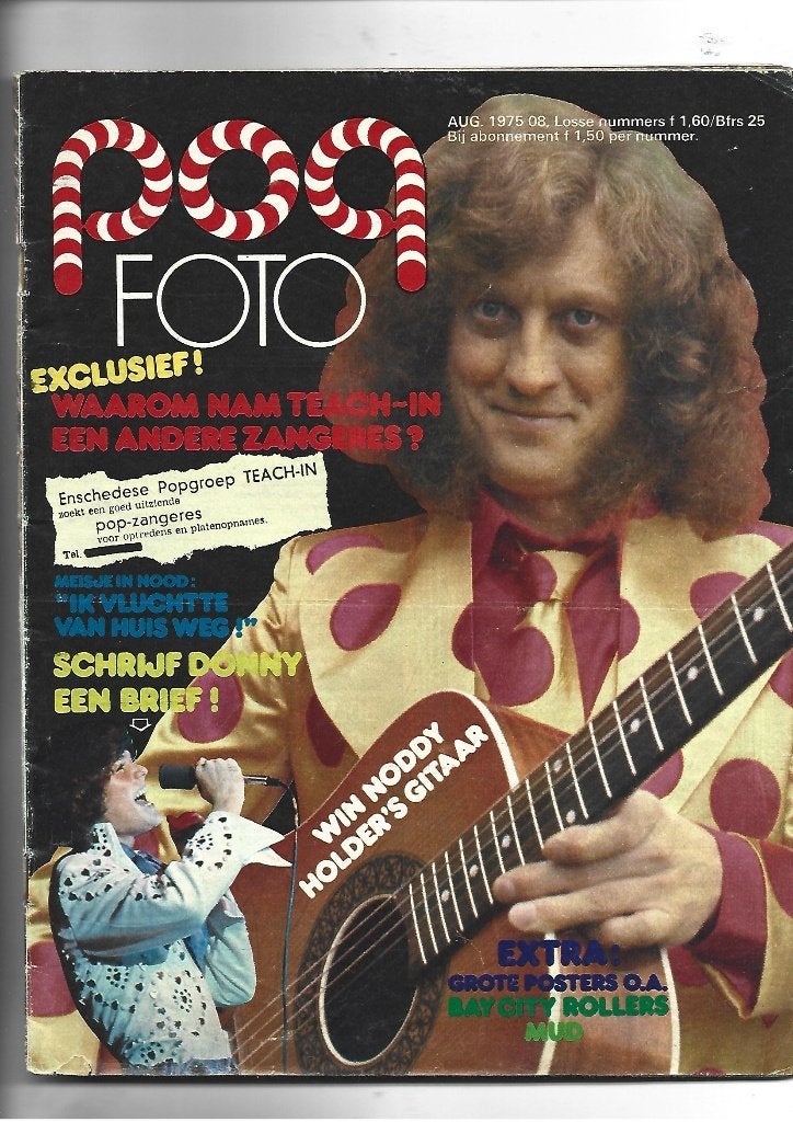 POP FOTO MUZIEK MAGAZINE AUG 1975 ABBA - SLADE, Artiest, Diverse auteurs, Ophalen of Verzenden, Zo goed als nieuw